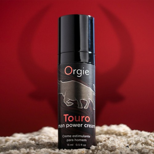 Крем для посилення ерекції Orgie Touro Power Cream, 15 мл, з таурином, гінкго та коренем женьшеню