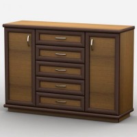 Комод Тиса Мебель АКМ-72 1 Лісовий горіх 45x90x140 см Комод Тиса Мебель АКМ-72 1 Лісовий горіх 45x90x140 см