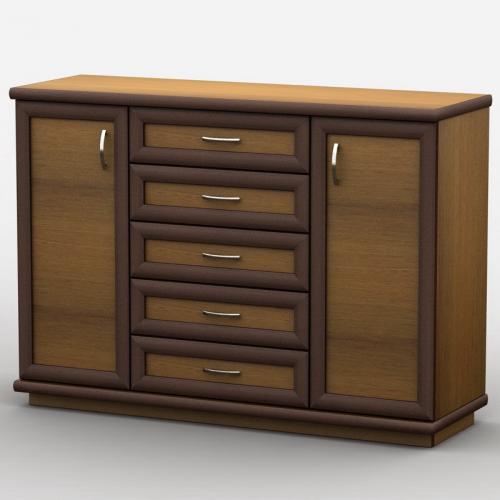 Комод Тиса Мебель АКМ-72 1 Лісовий горіх 45x90x140 см Комод Тиса Мебель АКМ-72 1 Лісовий горіх 45x90x140 см