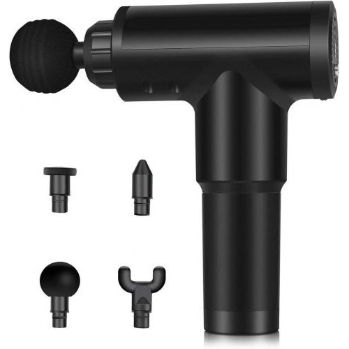 Ручний масажер для м'язів RIAS Fascial Gun KH-320 Black (3_01147) Ручний масажер для м'язів RIAS Fascial Gun KH-320 Black (3_01147)