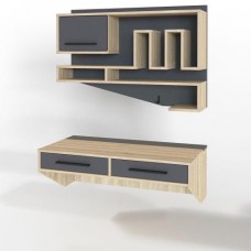 Комп'ютерний стіл Тиса Мебель Тіса Стиль-10 Сонома Графіт 340x500x1000 мм