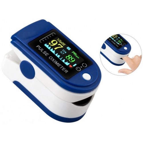 Пульсоксиметр на палець для вимірювання кисню в крові JT Blue (254116144)