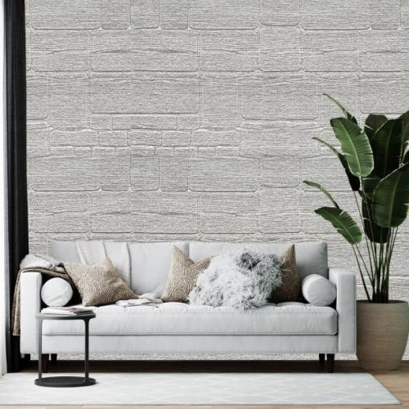 Самоклеюча 3D панель Sticker Wall SW-00001352 Камінь кави 700х700х5мм