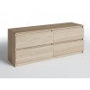 Тумба ТВ з 4-ма ящиками Меблева Площа 140х40х53 см Дуб сонома