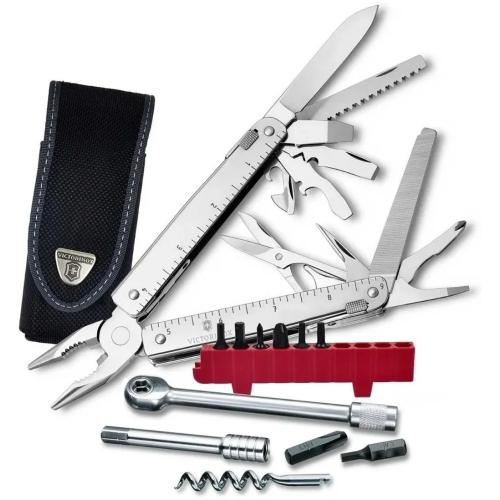 Мультитул Victorinox SwissTool X Plus Ratchet 115 мм 38 функцій Сріблястий (3.0339.N) Мультитул Victorinox SwissTool X Plus Ratchet 115 мм 38 функцій Сріблястий (3.0339.N)