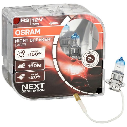 Автолампа OSRAM 64151NL H3 Night Breaker LASER NG +150% 55W 12V Pk22s HardDuopet в інтернет супермаркеті PbayMarket!