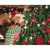 Картина за номерами Ідейка Свято наближається 40х50 см (KHO4635) Картина за номерами Ідейка Свято наближається 40х50 см (KHO4635)