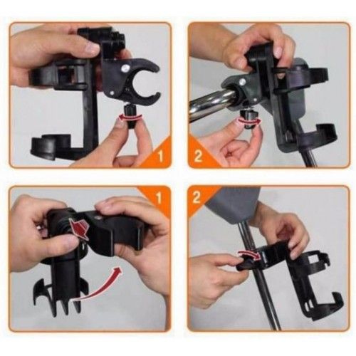 Тримач пляшок та склянок для коляски Feel Fit Тримач пляшок та склянок для коляски Feel Fit