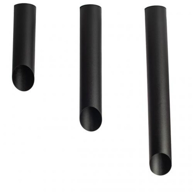 Світильник стельовий MSK Electric Slice під три лампи Е27 NL 382819 BK+BK