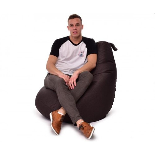 Крісло Мішок Груша Рогожка 120х85 Студія Комфорту Розмір Стандарт коричневий Крісло Мішок Груша Рогожка 120х85 Студія Комфорту Розмір Стандарт коричневий