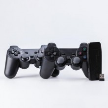 Ігрова приставка Lugi M8 Mini Game Stick 10000 ігор 4K/HDMI/64 Gb + 2 бездротових джойстика (UR510)