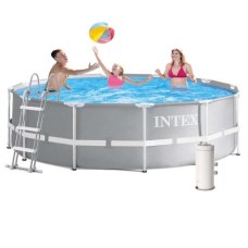 Каркасний басейн Intex 26716-5, 366 x 99 см (3 785 л/год, драбина, підстилка, тент)