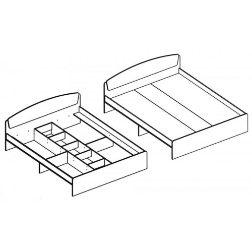 Ліжко Еверест Асторія 160х200 Ліжко Еверест Асторія 160х200