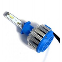 Комплект LED ламп TurboLed T1 H1 6000K 50W 12/24v CanBus з активним охолодженням