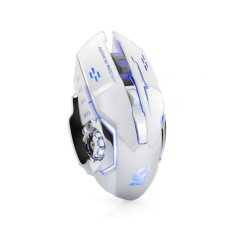 Безпровідна ігрова мишка X8 WOLF підсвічування USB Charge з вбудованим акумулятором White
