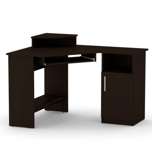 Стіл кутовий Компаніт СУ-1 120х90х87 см Венге темний Стіл кутовий Компаніт СУ-1 120х90х87 см Венге темний