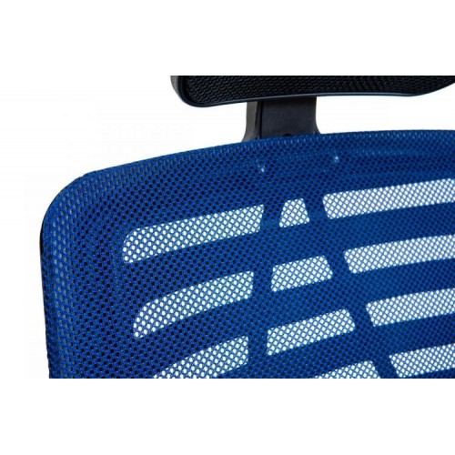 Офісне крісло керівника Richman Бласт Чорне + Сітка Синє Офісне крісло керівника Richman Бласт Чорне + Сітка Синє