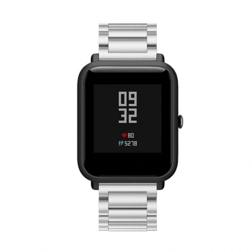 Сталевий ремінець BeWatch для Xiaomi Amazfit Bip Сріблястий (1110405) Сталевий ремінець BeWatch для Xiaomi Amazfit Bip Сріблястий (1110405)