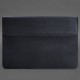 Шкіряний чохол-конверт на магнітах для MacBook 16 дюйм Синій Crazy Horse BlankNote