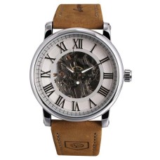 Годинник чоловічий механічний наручний Forsining Vintage Pro Сріблястий (2495007401)