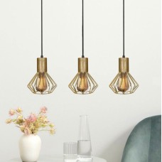 Світильник лофт MSK Electric Diadem підвісний на планці бронза NL 2215-3 BN