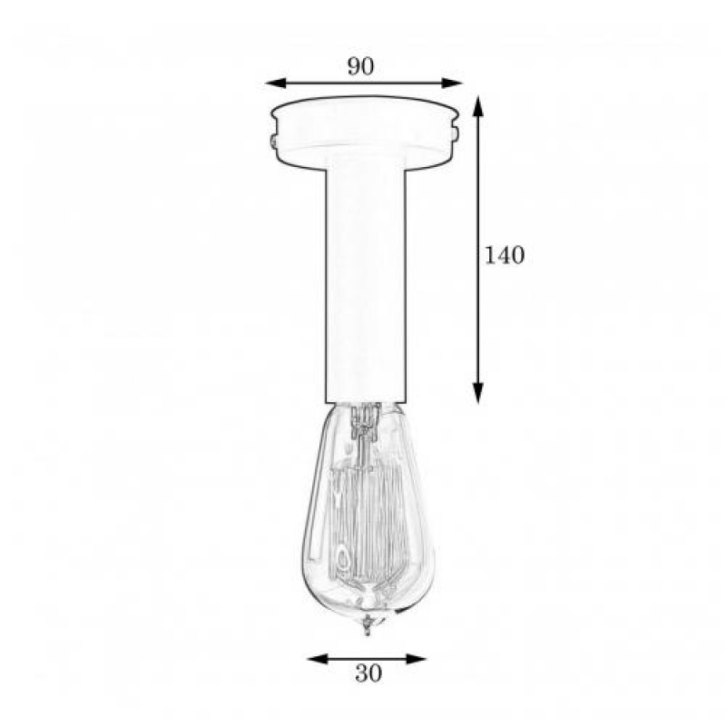 Світильник стельовий MSK Electric Asket NL 1409 W