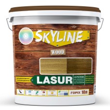 Лазур Skyline Lasur Wood декоративно-захисна для обробки дерева Горіх 10 л