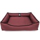 Лежак ліжко для собак та котів EGO Bosyak Waterproof M 75х65 Бордовий (спальне місце для собак та котів)