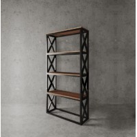 Стелаж для зберігання в стилі Loft Чорний NS-1782 2030x1000x350 мм Стелаж для зберігання в стилі Loft Чорний NS-1782 2030x1000x350 мм