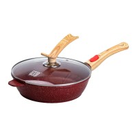 Сковорода універсальна алюмінієва зі знімною ручкою MGC 26 см Червоний (HP-4-464R)