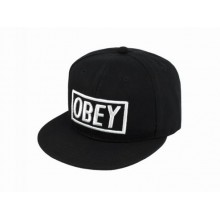 Бейсболка peaked cap OBEY Beani'qe One sizе Чорний (23260)