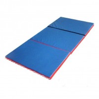Мат спортивний для масажу складний у сумці Tia-Sport 200х120х5 см синій (sm-0118)