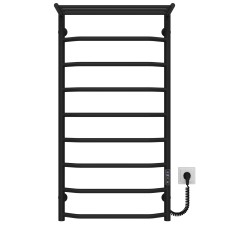 Рушникосушарка електрична Трапеція з полицею П9 500х1000 Deffi Чорний JD03 (C.TP.100.50.9.E.B.R.1)