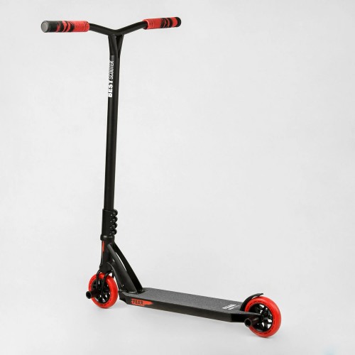 Самокат трюковий Best Scooter FEAR SCS система пеги алюмінієвий диск та дека колеса PU 100 кг Black and red (112901) Самокат трюковий Best Scooter FEAR SCS система пеги алюмінієвий диск та дека колеса PU 100 кг Black and red (112901)