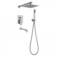 Вбудована душова система MIXXUS KUB-009 INNER (нерж. сталь) (MI5945) Вбудована душова система MIXXUS KUB-009 INNER (нерж. сталь) (MI5945)