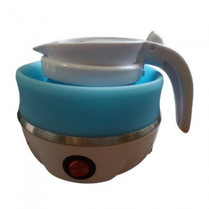Електрочайник складний силіконовий Rainberg 220V 600W 600 мл Блакитний