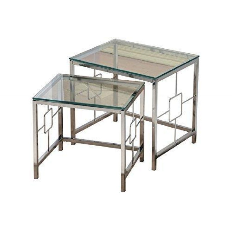 Комплект журнальних столиків у стилі Loft NS-304 490x510x400 мм Черный