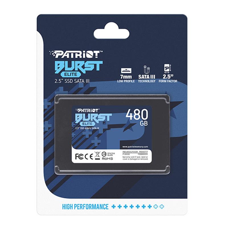 Накопичувач SSD 480GB Patriot Burst Elite 2.5