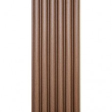 Декоративна стінова рейка Sticker Wall WPC Кругла 3000x152x15 мм Коричневий (SW-00001872)