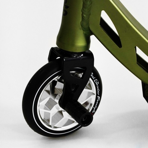 Самокат трюковий Best Scooter Freestyle Pro HIC-система пеги алюмінієвий диск та дека колеса PU Green (115642)