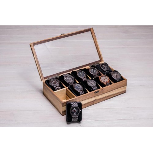 Скринька для зберігання наручних годинників ecoWalnut 8.2х34.2х18 см Скринька для зберігання наручних годинників ecoWalnut 8.2х34.2х18 см