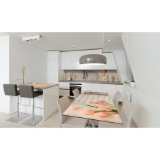 Наклейка вінілова на стіл Zatarga «Лист Тюльпани» 650х1200 мм Z180668/1st