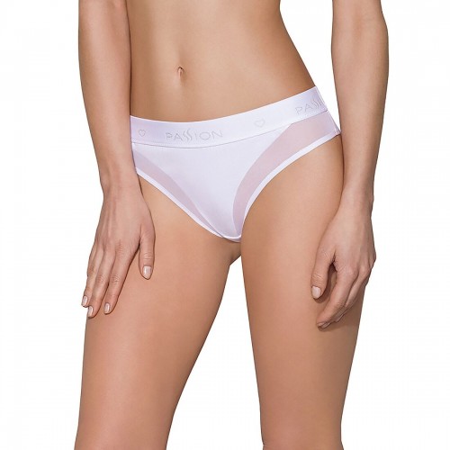 Трусики з прозорою вставкою Passion PS002 PANTIES white, size M в інтернет супермаркеті PbayMarket!