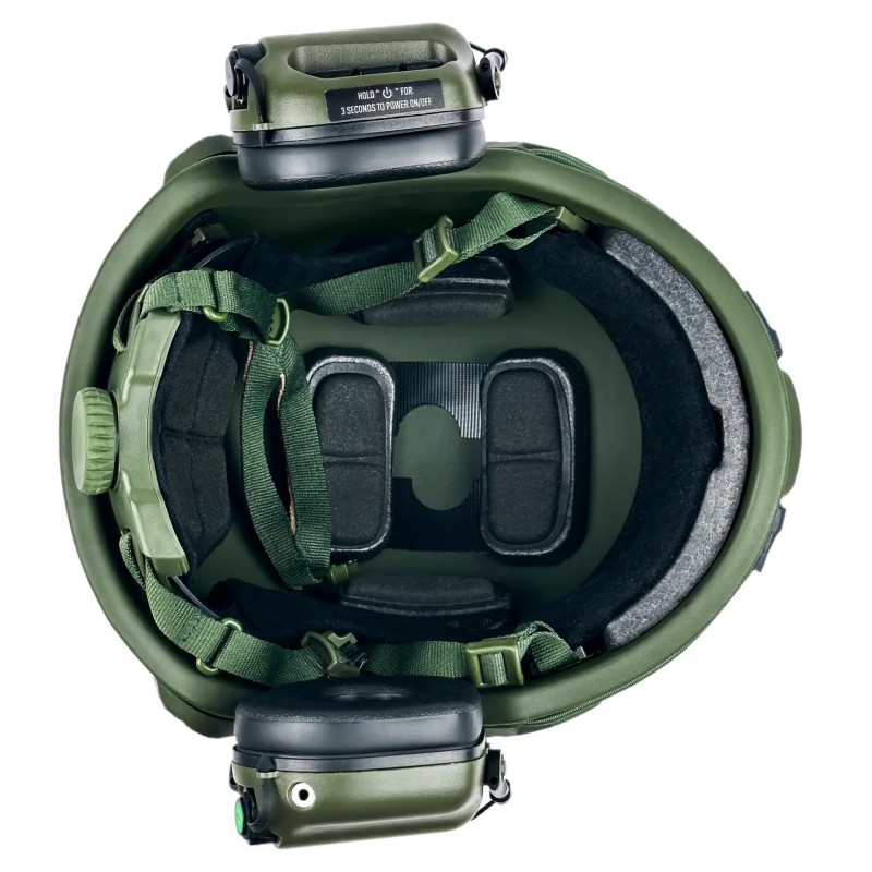 Шолом кевларовий FAST NIJ IIIA та навушники Earmor M31H Mod3 L Ranger Green