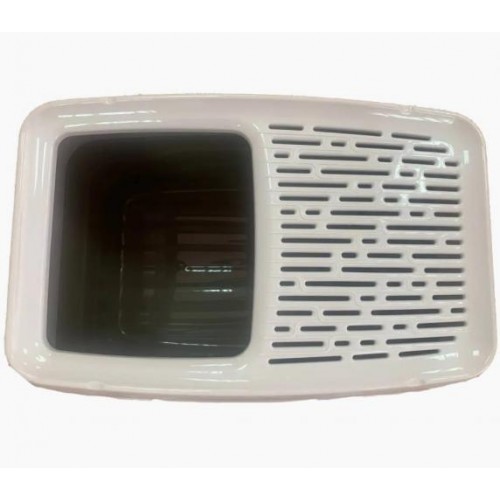 Закритий туалет GeorPlast Salto для котів з верхнім входом 56x40x38 см Сіро-білий 10525 Закритий туалет GeorPlast Salto для котів з верхнім входом 56x40x38 см Сіро-білий 10525