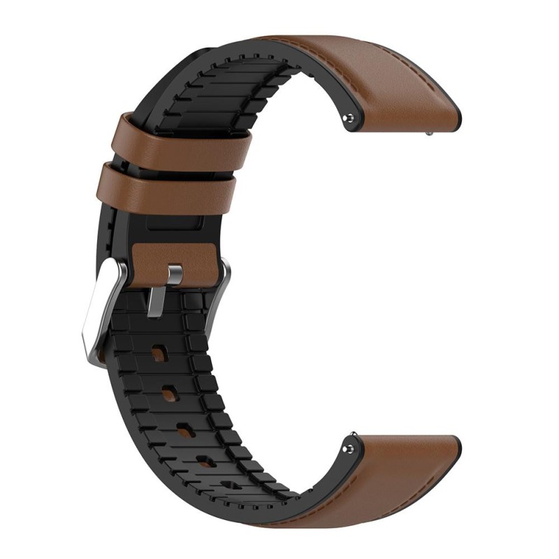 Ремінець шкіряний для часов універсальний BeWatch 22 мм Коричневий