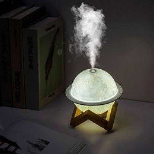 Нічник Humidifier 4479 Сатурн зволожувач повітря з підсвічуванням 2.5W 200 мл 5V Білий в інтернет супермаркеті PbayMarket!