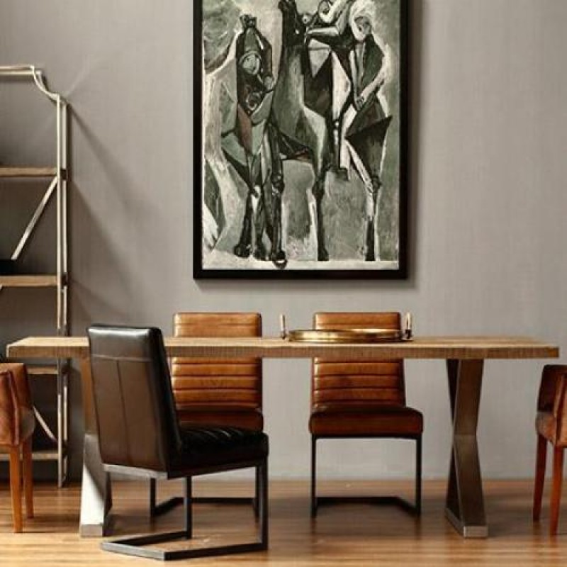 Обідній стіл у стилі Loft NS-1181 780x2000x800 мм Серый