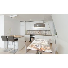 Наклейка вінілова на стіл Zatarga «Вінтажна Газета» 650х1200 мм Z180530/1st