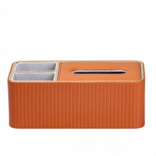 Серветниця-органайзер TS Kitchen із еко-шкіри для дому та кафе 3 відділення коричневий (HPDY9291BR)